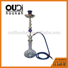 Vase en verre à rayures élégant Shisha Crystal